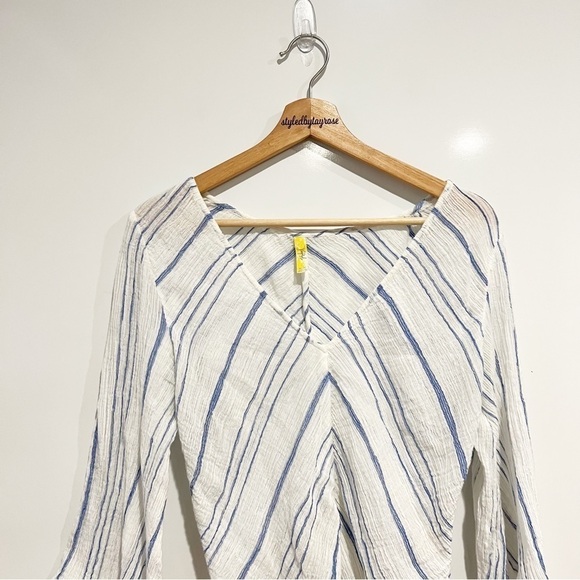 Free People Gauzy Stripe Top - Picture 3 of 9